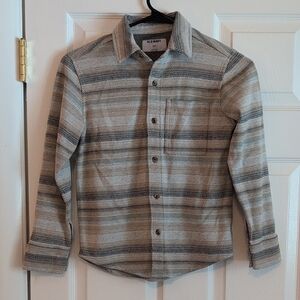 Old Navy Boys Striped Casual Button-Up Shirt